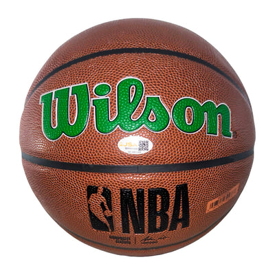 Kevin Garnett Signed Boston Celtics NBA Team Logo Basketball (JSA)