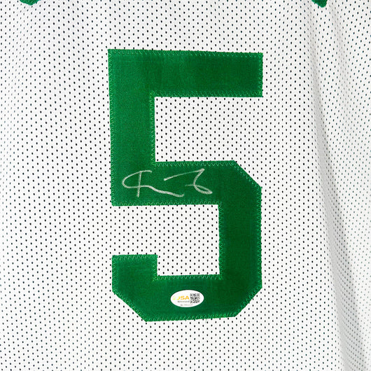 Kevin Garnett Signed Boston White Basketball Jersey (JSA)