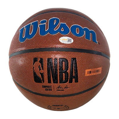 Kevin Garnett Signed Minneota Timberwolves NBA Team Logo Basketball (JSA)