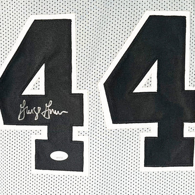 George Gervin Signed San Antonio Grey Basketball Jersey (JSA)