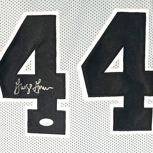George Gervin Signed San Antonio Grey Basketball Jersey (JSA)
