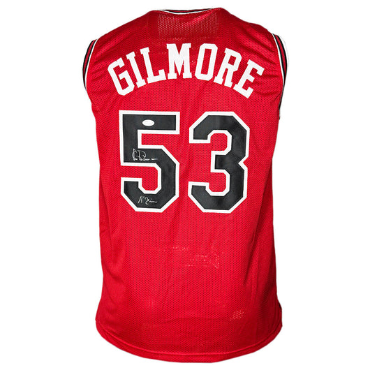 Artis Gilmore Signed A-Train Inscription Chicago Red Basketball Jersey (JSA)