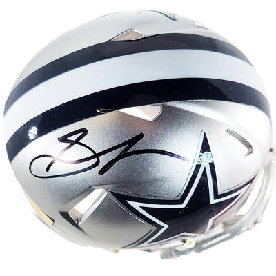 Stephon Gilmore Signed Dallas Cowboys Speed Mini Football Helmet (JSA)
