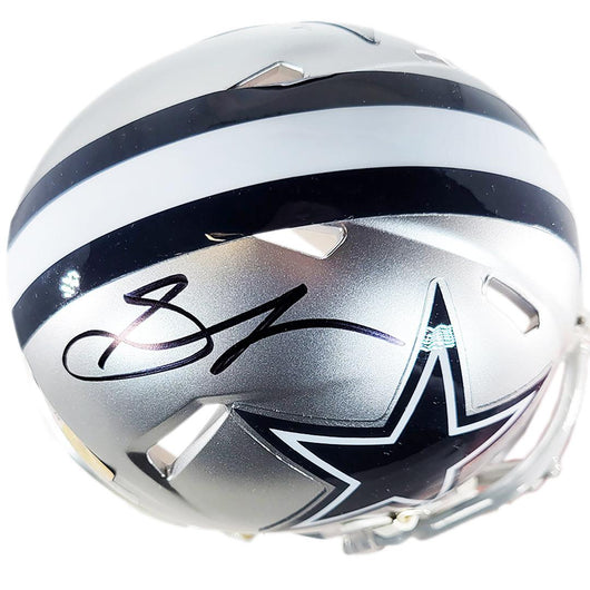 Stephon Gilmore Signed Dallas Cowboys Speed Mini Football Helmet (JSA)