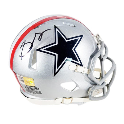Stephon Gilmore Signed Dallas Cowboys Throwback 1976 Speed Mini Football Helmet (JSA)