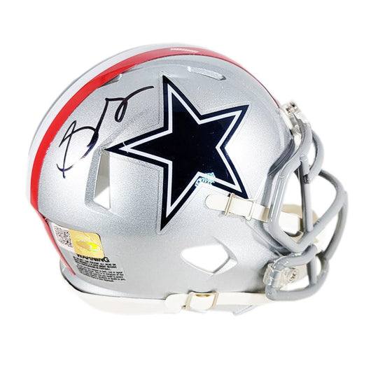 Stephon Gilmore Signed Dallas Cowboys Throwback 1976 Speed Mini Football Helmet (JSA)