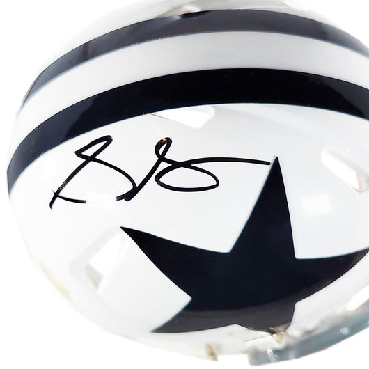 Stephon Gilmore Signed Dallas Cowboys Throwback 1960-63 Speed Mini Football Helmet (JSA)