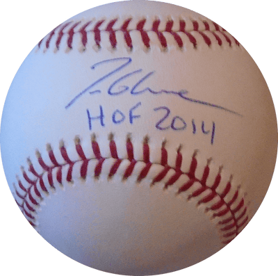 Tom Glavine Autographed Official Major League Baseball (JSA) HOF Inscription
