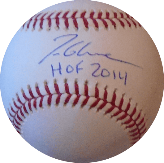 Tom Glavine Autographed Official Major League Baseball (JSA) HOF Inscription