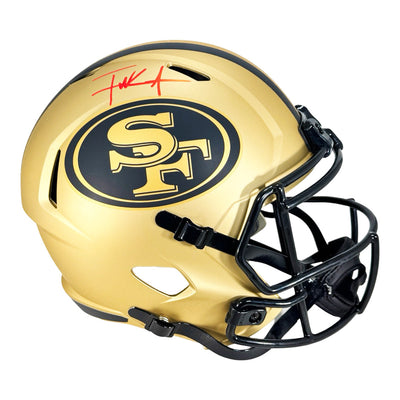Frank Gore Signed San Francisco 49ers Rave Full-Size Replica Football Helmet (Beckett)