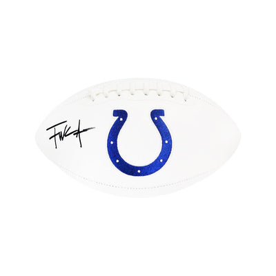 Frank Gore Signed Indianapolis Colts Official NFL Team Logo Football (JSA)