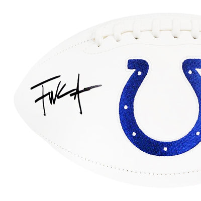 Frank Gore Signed Indianapolis Colts Official NFL Team Logo Football (JSA)