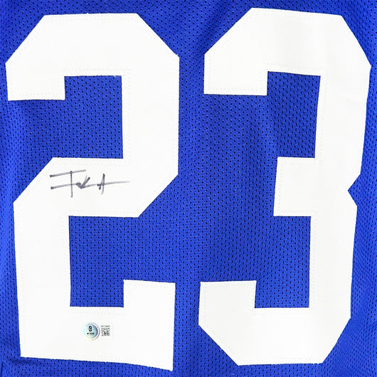 Frank Gore Signed Indianapolis Blue Football Jersey (JSA)