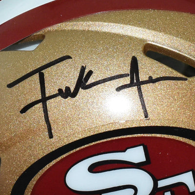 Frank Gore Signed San Francisco 49ers Mini Speed Football Helmet (Beckett)