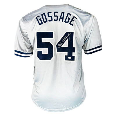 Goose Gossage Signed New York Grey Baseball Jersey (JSA)