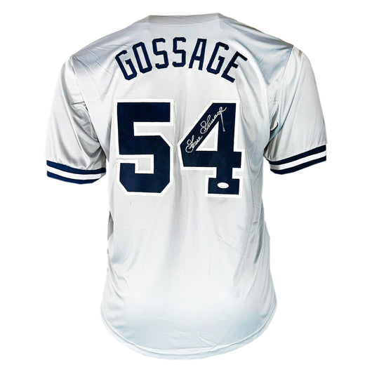 Goose Gossage Signed New York Grey Baseball Jersey (JSA)