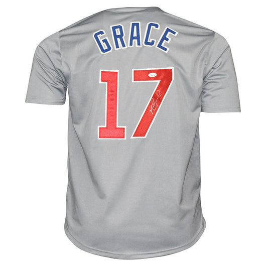Mark Grace Signed Chicago Pro Grey Baseball Jersey (JSA)