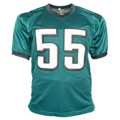 Brandon Graham Signed Philadelphia Green Football Jersey (Beckett)