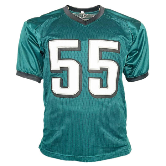 Brandon Graham Signed Philadelphia Green Football Jersey (Beckett)
