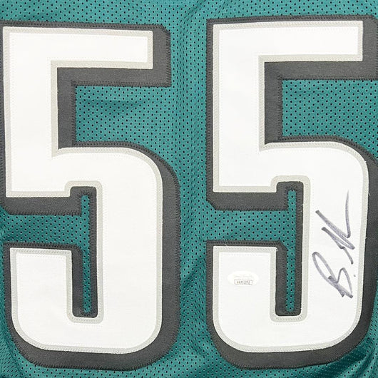 Brandon Graham Signed Philadelphia Green Football Jersey (Beckett)