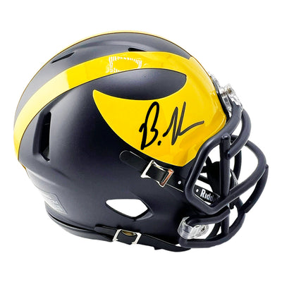 Brandon Graham Signed Michigan Wolverines Speed Mini Football Helmet (JSA)