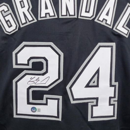 Yasmani Grandal Signed Chicago Black Baseball Jersey (Beckett)