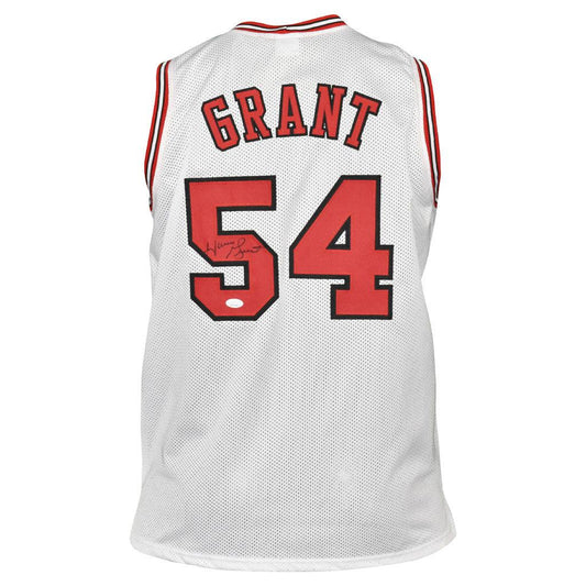 Horace Grant Signed Chicago White Basketball Jersey (JSA)