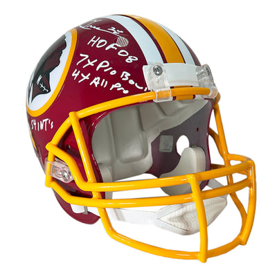 Darrell Green Signed HOF 08 - Stats Inscriptions Washington Redskins Throwback 78-03 Full-Size Replica Football Helmet (JSA)