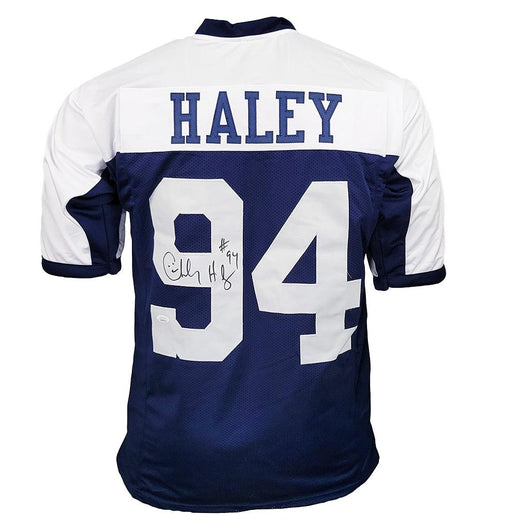 Charles Haley Signed Dallas Thanksgiving Football Jersey (JSA)