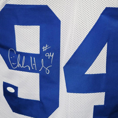 Charles Haley Signed Dallas White Football Jersey (JSA)