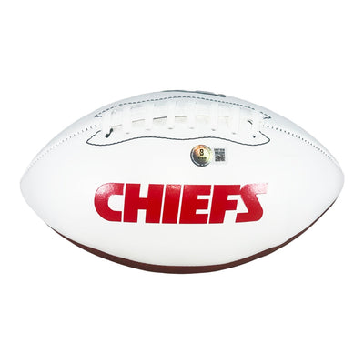 Tamba Hali Signed Kansas City Chiefs Official NFL Team Logo Football (JSA)