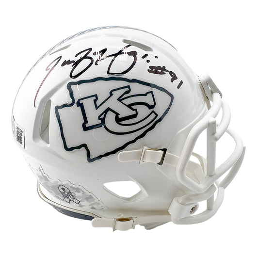 Tamba Hali Signed Kansas City Chiefs Salute to Service 2024 Mini Football Helmet (Beckett)