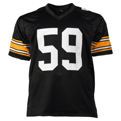 Jack Ham Signed HOF 88 Pittsburgh Black Football Jersey (JSA)