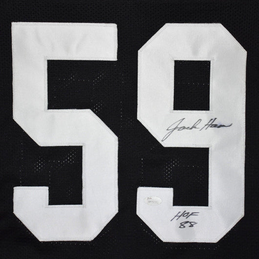 Jack Ham Signed HOF 88 Pittsburgh Black Football Jersey (JSA)
