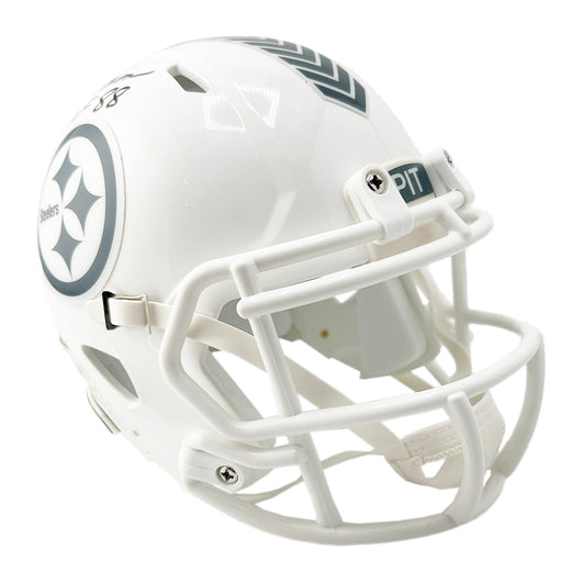 Jack Ham Signed HOF 88 Inscription Pittsburgh Steelers Salute to Service 2024 Mini Football Helmet (Beckett)