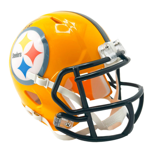 Jack Ham Signed HOF 88 Inscription Pittsburgh Steelers Throwback Gold Speed Mini Football Helmet (JSA)