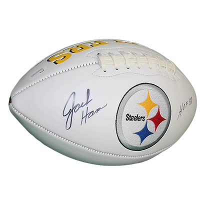 Jack Ham Pittsburgh  HOF 88 Logo Football (JSA)