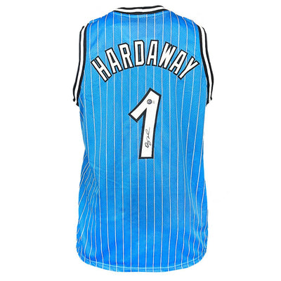 Anfernee Penny Hardaway Signed Orlando Light Blue Basketball Jersey (Beckett)