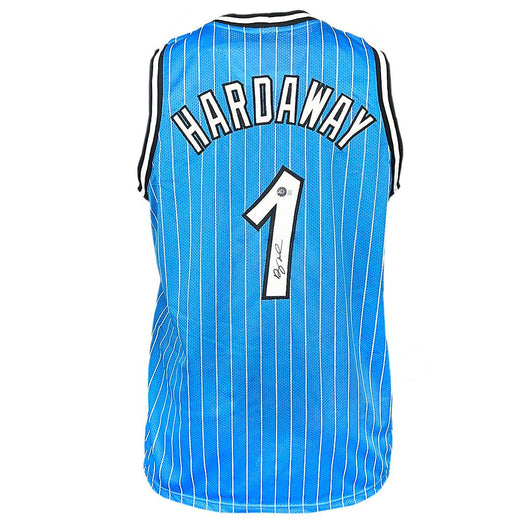 Anfernee Penny Hardaway Signed Orlando Light Blue Basketball Jersey (Beckett)
