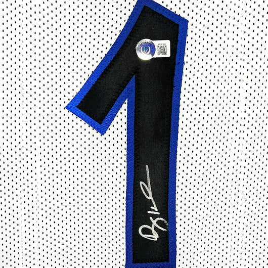 Anfernee Penny Hardaway Signed Orlando White Basketball Jersey (Beckett)