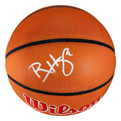 Ron Harper Signed Chicago Bulls Wilson NBA Team Logo Basketball (JSA)