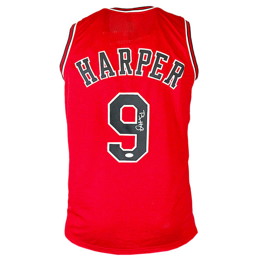 Ron Harper Signed Chicago Red Basketball Jersey (JSA)