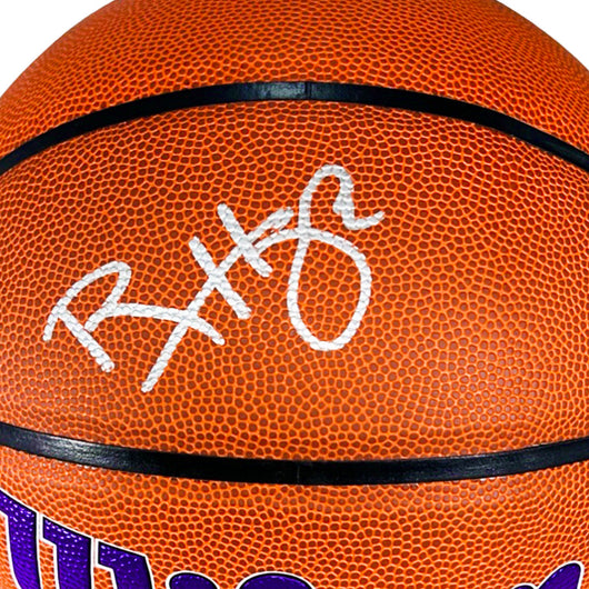 Ron Harper Signed Los Angeles Lakers Wilson NBA Team Logo Basketball (JSA)