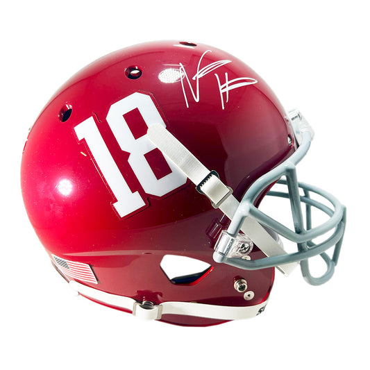 Najee Harris Signed Alabama Crimson Tide Full-Size Schutt Replica Football Helmet (Fanatics)