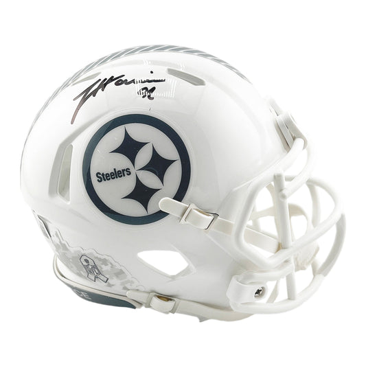 James Harrison Signed Pittsburgh Steelers Salute to Service 2024 Mini Football Helmet (JSA)