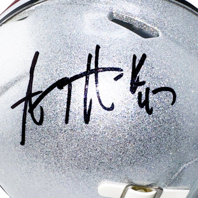 A.J. Hawk Signed Ohio State Buckeyes Speed Mini Football Helmet (Beckett)