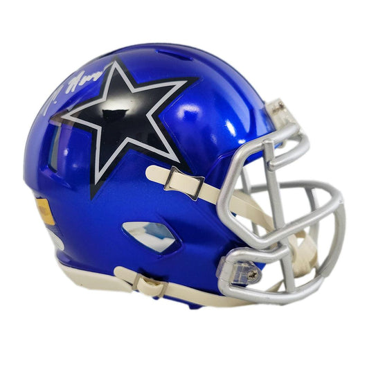 Peyton Hendershot Signed Dallas Cowboys Flash Speed Mini Replica Football Helmet (JSA)
