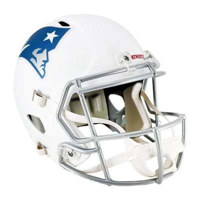 TreVeyon Henderson Signed New England Patriots Rivalries Speed Full-Size Replica Football Helmet (JSA)