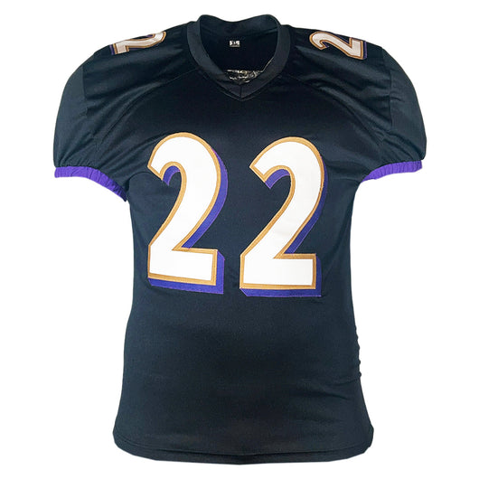 Derrick Henry Signed Baltimore Black Game Style Football Jersey (PSA)