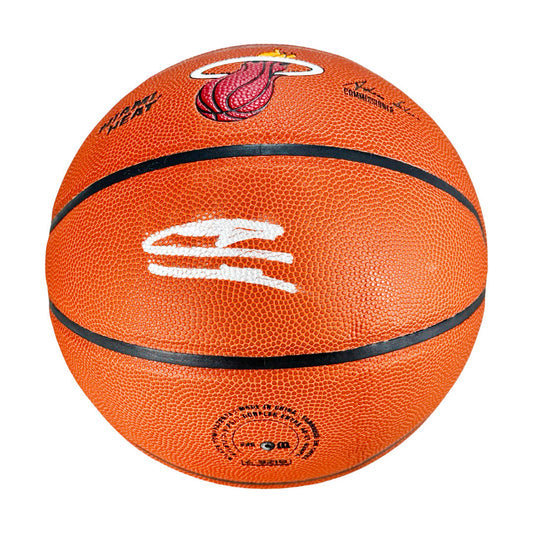 Tyler Herro Signed Wilson NBA Team Logo Basketball (JSA)